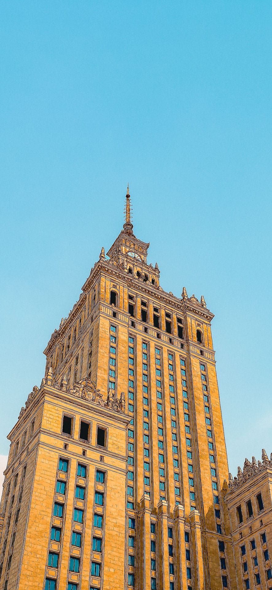 Image of a historic tower with neoclassical architectural details, ideal for Phone Wallpaper.